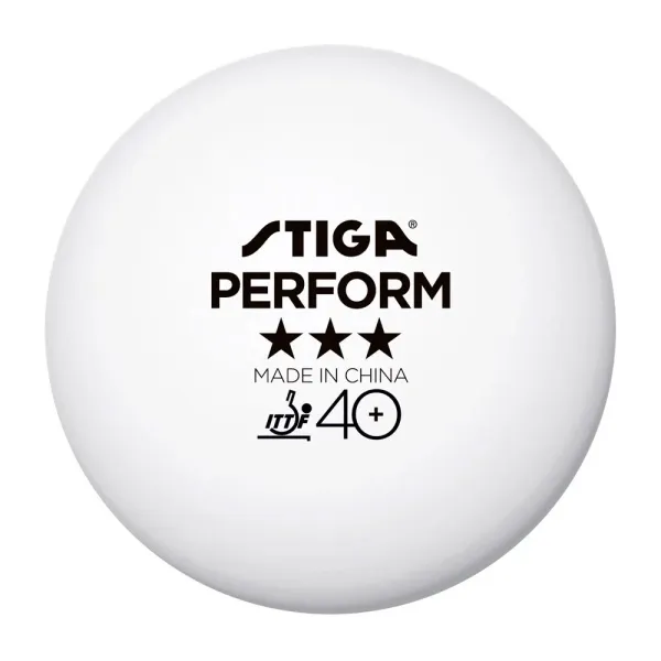 Мяч для наст. тенниса Stiga Perform 3***, 40+, 1113-2110-06, пластик, ITTF Appr., уп.6 шт, бел за 2&nbsp;121.60 ₽ в Самаре