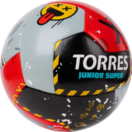 Мяч футб. TORRES Junior-3 Super, F323303, р.3,ПУ,4 сл, 12 п,гибрид.сш, крас-чёрн-сер за 2&nbsp;272.90 ₽ купить в Самаре