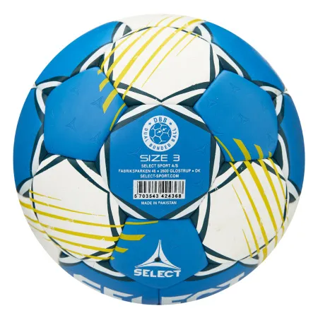 Мяч ганд. SELECT HB FORCE DB V25, 1622858205, Senior (р.3), EHF Appr,ПУ, гибр.сш., сине-белый за 8&nbsp;438.80 ₽ купить в Самаре