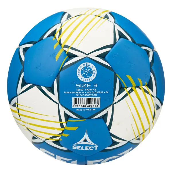 Мяч ганд. SELECT HB FORCE DB V25, 1622858205, Senior (р.3), EHF Appr,ПУ, гибр.сш., сине-белый за 8&nbsp;438.80 ₽ в Самаре
