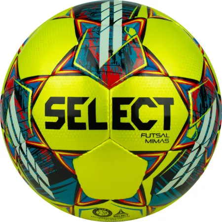 Мяч футзал. SELECT Futsal Mimas, 1053460550, р.4,FIFA Basic, 32 пан, гл.ПУ, руч.сш, жел-сине-красный за 6&nbsp;303.60 ₽ купить в Самаре