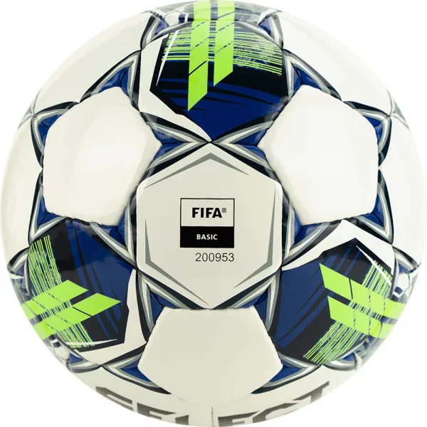 Мяч футзал. SELECT Futsal Master Shiny V22, 1043460004, р.4, Basic,32п, гл.ПУ, руч.сш,бел-син-зел за 7&nbsp;539.50 ₽ в Самаре