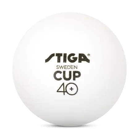 Мяч для наст. тенниса Stiga Cup ABS, 1110-2510-12, диам.40+мм, пластик, упак. 12 шт, белый за 1&nbsp;774.80 ₽ купить в Самаре
