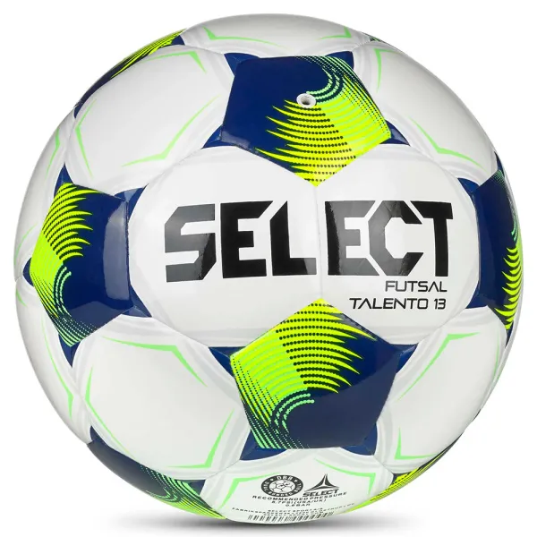 Мяч футзал. SELECT Futsal Talento 13 V26, 1062471015, р.3, 32п, ТПУ, гибр.сш, бело-сине-желтый за 4&nbsp;355.40 ₽ в Самаре