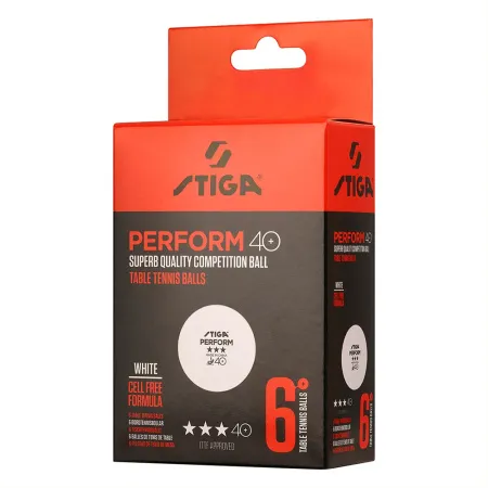 Мяч для наст. тенниса Stiga Perform 3***, 40+, 1113-2110-06, пластик, ITTF Appr., уп.6 шт, бел за 2&nbsp;121.60 ₽ купить в Самаре