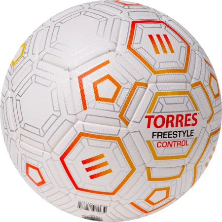 Мяч футб. TORRES Freestyle Control, F3231765, р.5, 32 п.,PU-Microfi, термосшив., бело-оран-сереб за 3&nbsp;464.60 ₽ купить в Самаре