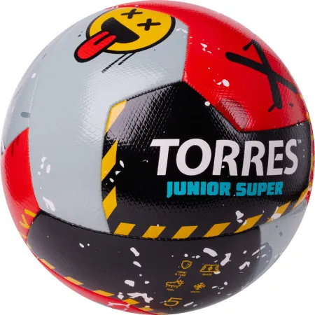 Мяч футб. TORRES Junior-5 Super, F323305, р.5, ПУ,4сл,12 п,гибрид.сш,крас-чёрн-сер за 2&nbsp;272.90 ₽ купить в Самаре